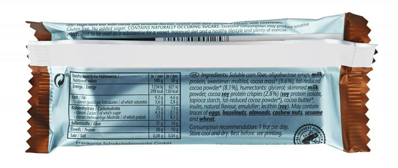 Frankonia No Sugar Added Riegel Chocolate Brownie 6 Frankonia No Sugar Added Riegel Chocolate Brownie – Bild 4