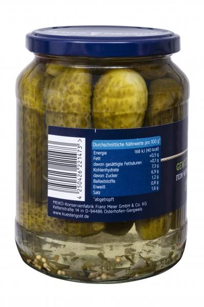 Küstengold Gewürzgurken Auslese Fein-würzig 5 Küstengold Gewürzgurken Auslese Fein-würzig – Bild 3