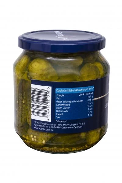 Küstengold Cornichons Süß 5 Küstengold Cornichons Süß – Bild 3