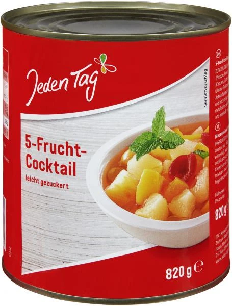 Jeden Tag 5-Fruchtcocktail Leicht Gezuckert 3 Jeden Tag 5-Fruchtcocktail Leicht Gezuckert