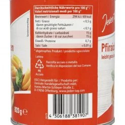 Jeden Tag Pfirsichspalten Leicht Gezuckert -Ostmann shop 4502040355 4306188381907 03
