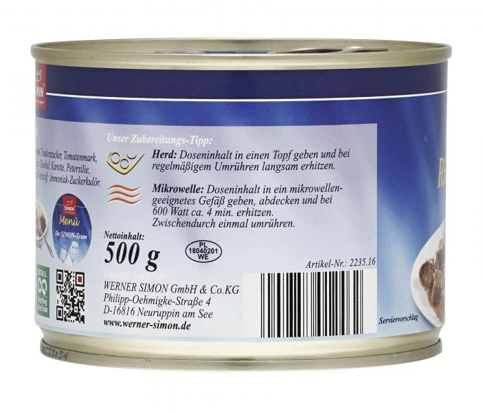 Simon Delikatess Rindergulasch In Feiner Sauce 5 Simon Delikatess Rindergulasch In Feiner Sauce – Bild 3