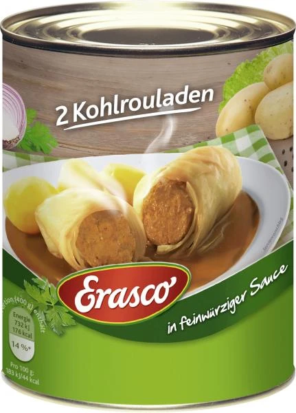 Erasco 2 Kohlrouladen In Feinwürziger Sauce 3 Erasco 2 Kohlrouladen In Feinwürziger Sauce