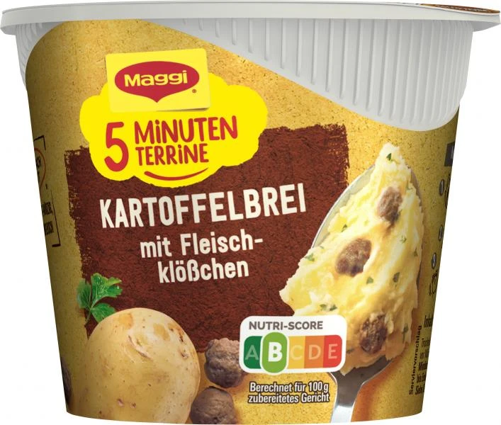 Maggi 5 Minuten Terrine Kartoffelbrei Mit Fleischklößchen 4 Maggi 5 Minuten Terrine Kartoffelbrei Mit Fleischklößchen – Bild 2