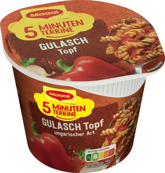 Maggi 5 Minuten Terrine Gulaschtopf Ungarischer Art 3 Maggi 5 Minuten Terrine Gulaschtopf Ungarischer Art