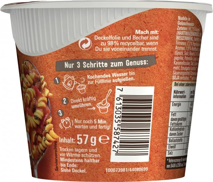 Maggi 5 Minuten Terrine Gulaschtopf Ungarischer Art 4 Maggi 5 Minuten Terrine Gulaschtopf Ungarischer Art – Bild 2