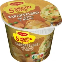 Maggi 5 Minuten Terrine Kartoffelbrei Mit Erbsen & Möhren