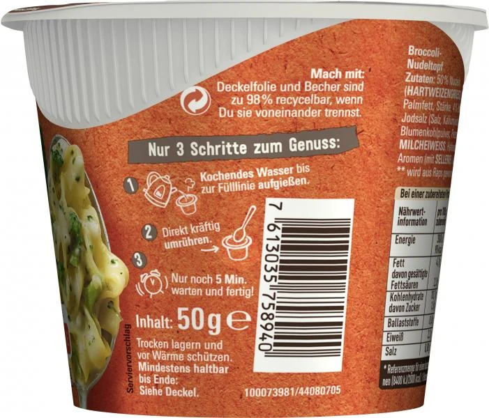 Maggi 5 Minuten Terrine Broccoli Nudeltopf 7 Maggi 5 Minuten Terrine Broccoli Nudeltopf – Bild 5