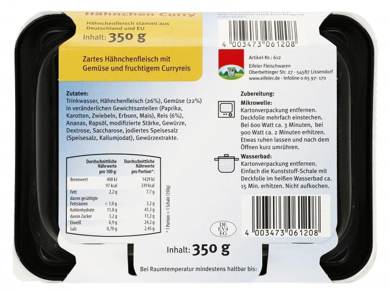 Eifel Mr. Fix Hähnchen Curry 4 Eifel Mr. Fix Hähnchen Curry – Bild 2