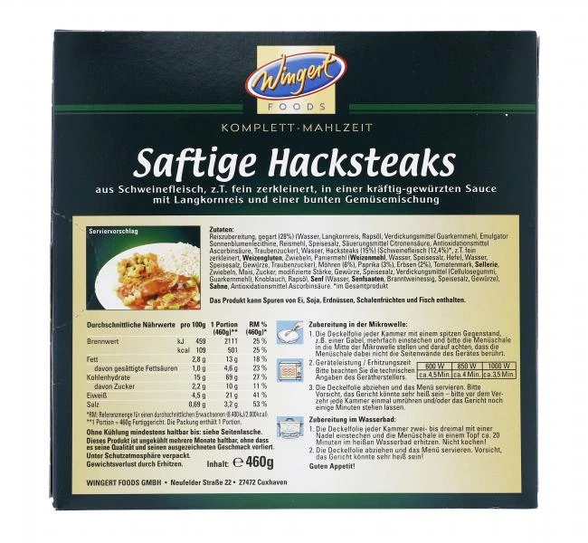 Wingert Foods Saftige Hacksteaks 4 Wingert Foods Saftige Hacksteaks – Bild 2