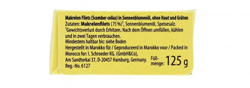 La Miranda Makrelenfilet In Sonnenblumenöl 5 La Miranda Makrelenfilet In Sonnenblumenöl – Bild 3