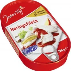 Jeden Tag Heringsfilet In Tomaten-Curry-Creme