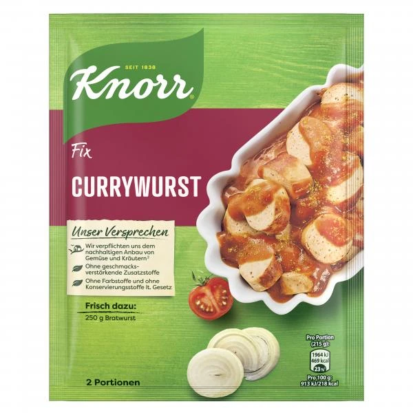 Knorr Fix Würzbasis Currywurst 3 Knorr Fix Würzbasis Currywurst