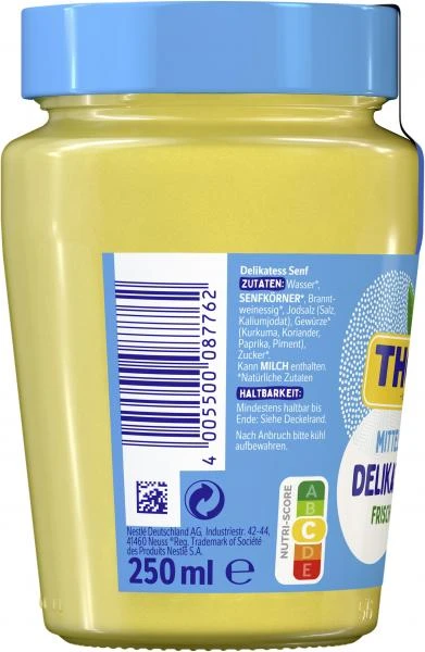 Thomy Delikatess Senf Mittelscharf 4 Thomy Delikatess Senf Mittelscharf – Bild 2