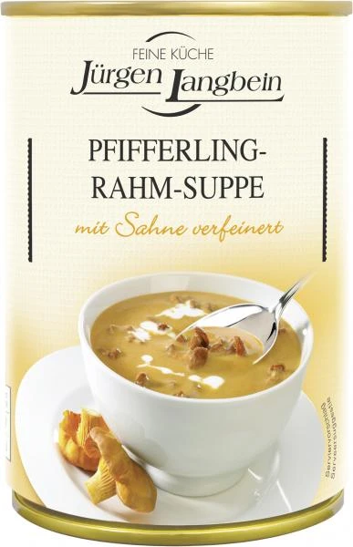 Jürgen Langbein Pfifferling Rahm-Suppe 3 Jürgen Langbein Pfifferling Rahm-Suppe
