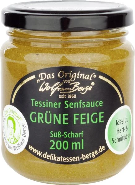 Wolfram Berge Original Tessiner Senfsauce Grüne Feige 3 Wolfram Berge Original Tessiner Senfsauce Grüne Feige