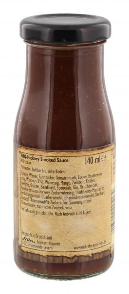 Nick BBQ Hickory Smoked Sauce 4 Nick BBQ Hickory Smoked Sauce – Bild 2