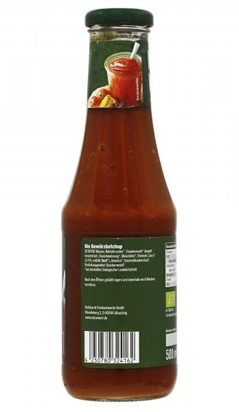 NaturWert Bio Gewürzketchup 4 NaturWert Bio Gewürzketchup – Bild 2