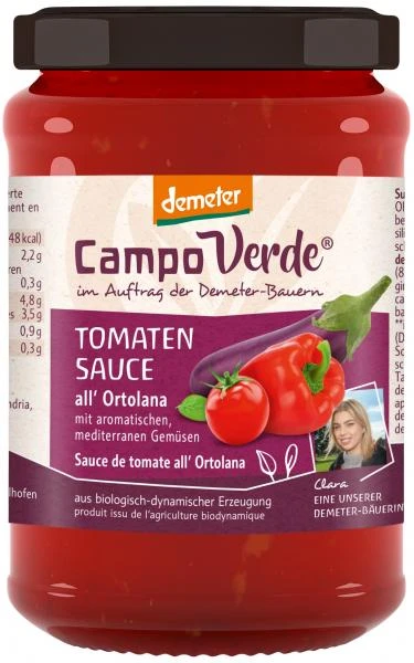 Campo Verde Demeter Bio Tomatensauce All' Ortolana 3 Campo Verde Demeter Bio Tomatensauce All' Ortolana