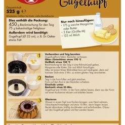 Dr. Oetker Gugelhupf 12 Dr. Oetker Gugelhupf -Ostmann shop 4502110056 4000521029944 03