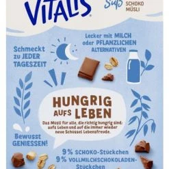 Dr. Oetker Vitalis Weniger Süß Schoko Müsli -Ostmann shop 4502110350 4000521004620 03