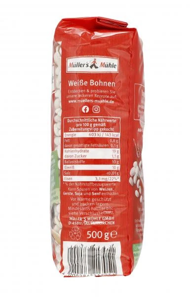 Müller's Mühle Weiße Bohnen 4 Müller's Mühle Weiße Bohnen – Bild 2