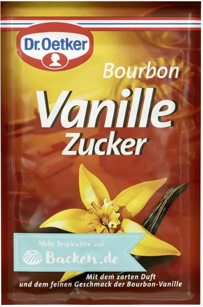 Dr. Oetker Bourbon Vanille Zucker 3 Dr. Oetker Bourbon Vanille Zucker