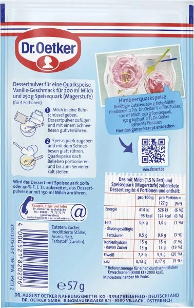 Dr. Oetker Quarkfein Vanille 4 Dr. Oetker Quarkfein Vanille – Bild 2