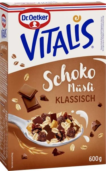 Dr. Oetker Vitalis Schoko Müsli Klassisch 2 Dr. Oetker Vitalis Schoko Müsli Klassisch