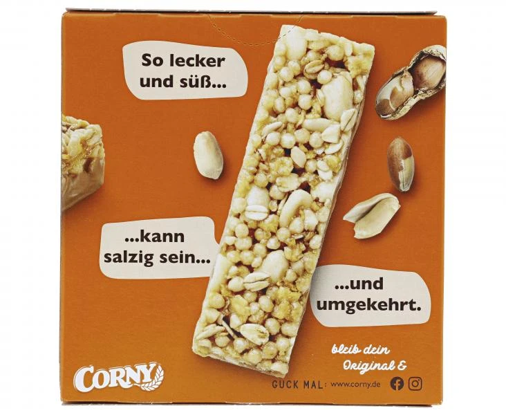 Corny Müsli Riegel Erdnuss Süß & Salzig 5 Corny Müsli Riegel Erdnuss Süß & Salzig – Bild 3