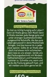 Dr. Oetker Vitalis Knusper Plus Müsli Nussmischung 12 Dr. Oetker Vitalis Knusper Plus Müsli Nussmischung -Ostmann shop 4502111413 4000521021894 04