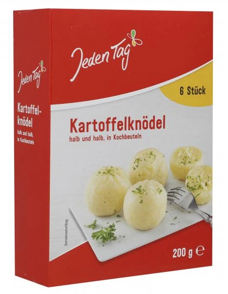 Jeden Tag Kartoffelknödel Halb Und Halb In Kochbeuteln 3 Jeden Tag Kartoffelknödel Halb Und Halb In Kochbeuteln