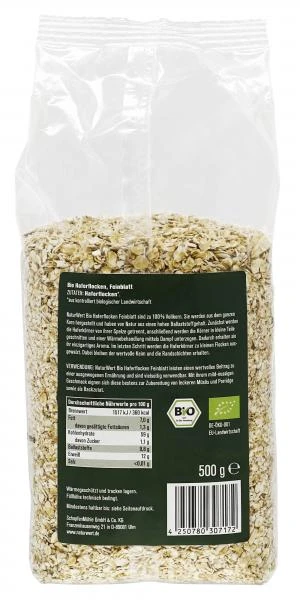 NaturWert Bio Haferflocken Feinblatt 4 NaturWert Bio Haferflocken Feinblatt – Bild 2