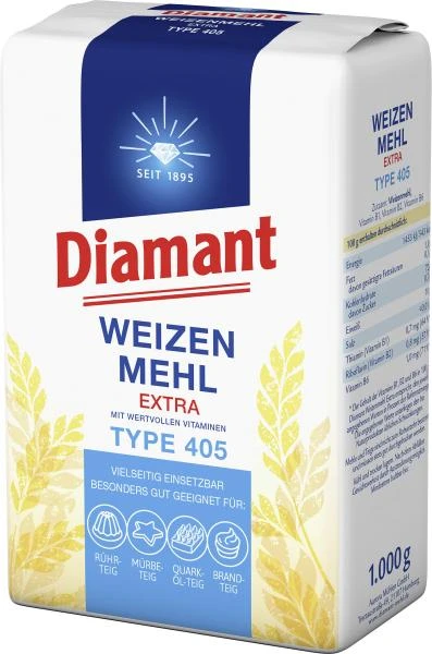 Diamant Weizenmehl Extra Type 405 3 Diamant Weizenmehl Extra Type 405