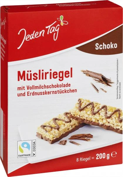 Jeden Tag Müsliriegel Schoko 3 Jeden Tag Müsliriegel Schoko