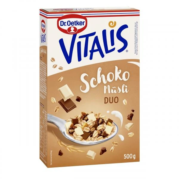 Dr. Oetker Vitalis Schoko Duo Müsli 3 Dr. Oetker Vitalis Schoko Duo Müsli