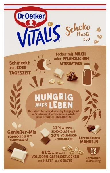 Dr. Oetker Vitalis Schoko Duo Müsli 5 Dr. Oetker Vitalis Schoko Duo Müsli – Bild 3