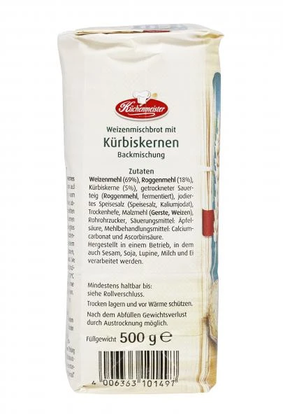 Küchenmeister Backmischung Brot Mit Kürbiskernen 6 Küchenmeister Backmischung Brot Mit Kürbiskernen – Bild 4
