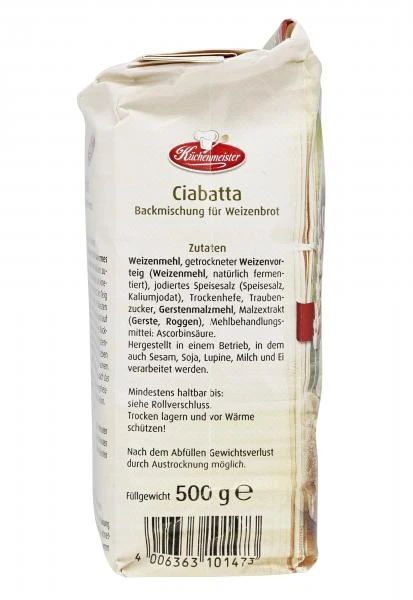 Küchenmeister Backmischung Ciabatta 6 Küchenmeister Backmischung Ciabatta – Bild 4