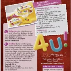 Dr. Oetker Dekor ABC & Zahlen -Ostmann shop 4502113913 4000521019211 03