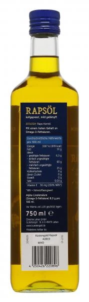 Küstengold Rapsöl 4 Küstengold Rapsöl – Bild 2