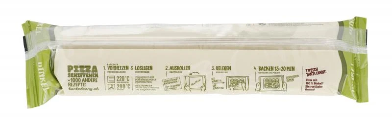 Tante Fanny Frischer Dinkel Pizzateig 4 Tante Fanny Frischer Dinkel Pizzateig – Bild 2