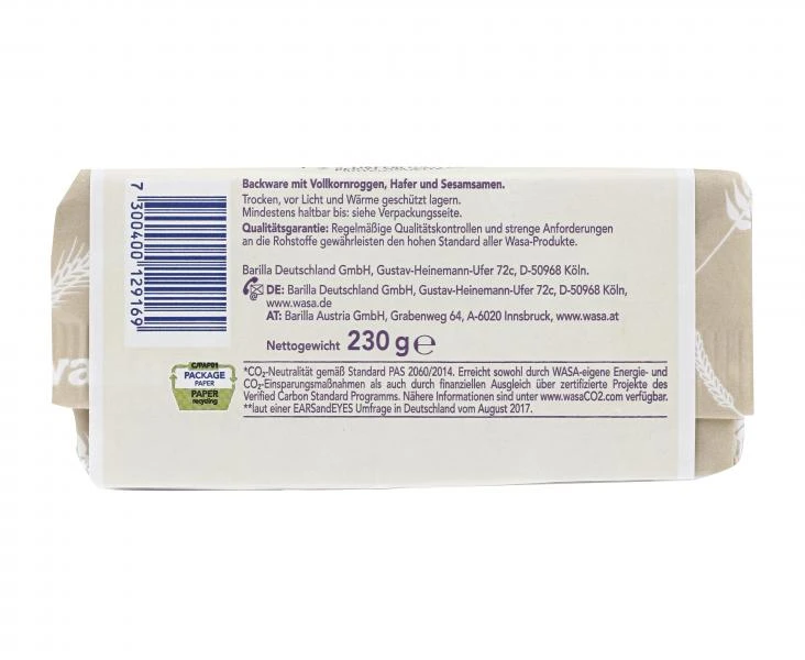 Wasa Knäckebrot Hafer & Sesam 5 Wasa Knäckebrot Hafer & Sesam – Bild 3