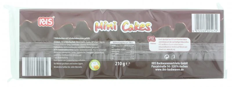 Ibis Mini Cakes Schoko 4 Ibis Mini Cakes Schoko – Bild 2