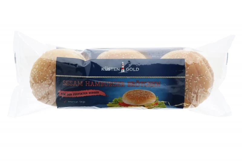 Küstengold Hamburger Brötchen Sesam 3 Küstengold Hamburger Brötchen Sesam