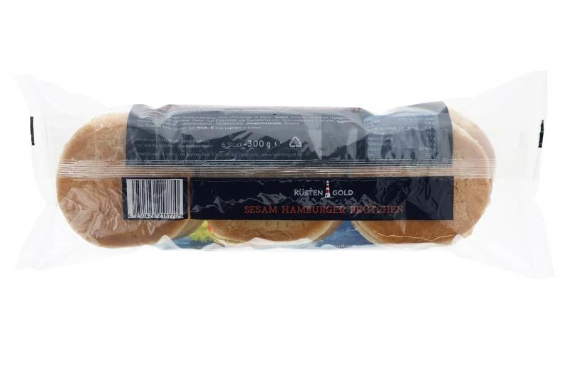 Küstengold Hamburger Brötchen Sesam 4 Küstengold Hamburger Brötchen Sesam – Bild 2